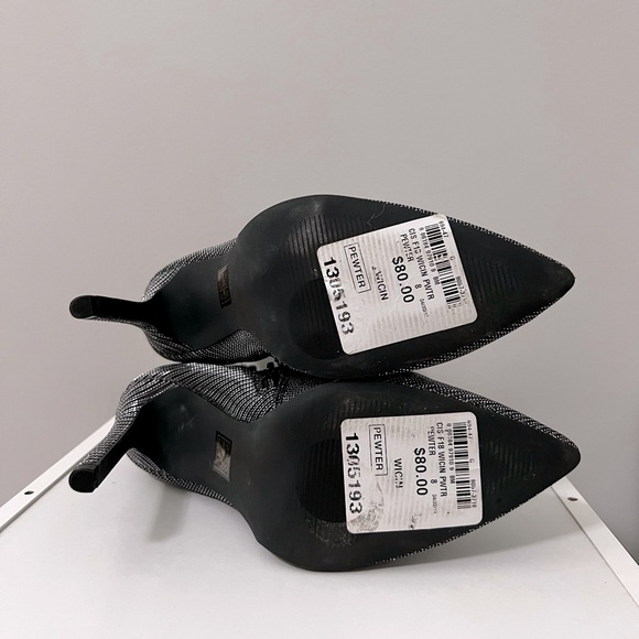 Call It Spring Silver Ankle Boots - Picture 4 of 4